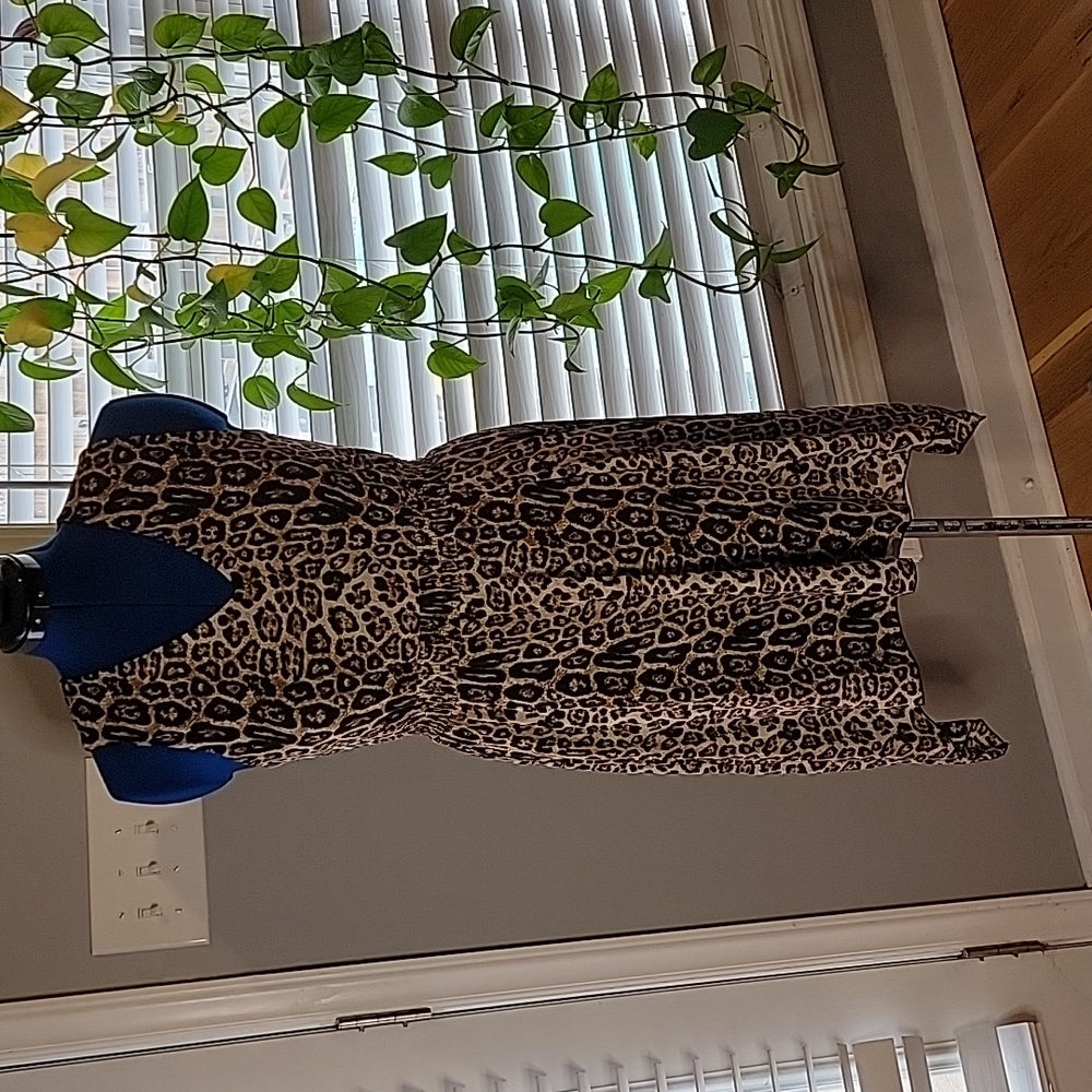 Cheetha print dress size medium